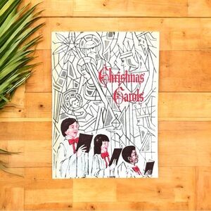 VINTAGE 1975 Christmas Carols Small Pamphlet - Sheet Music & Lyrics Estate Sale